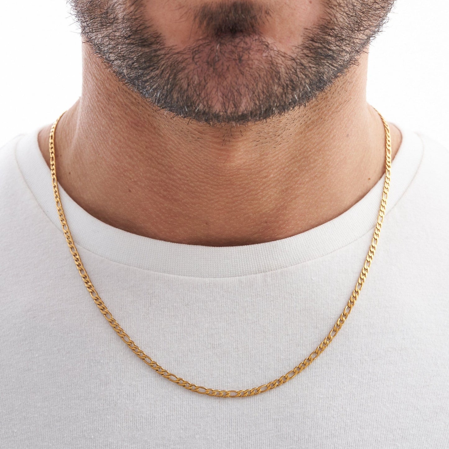 3mm Golden Figaro Chain