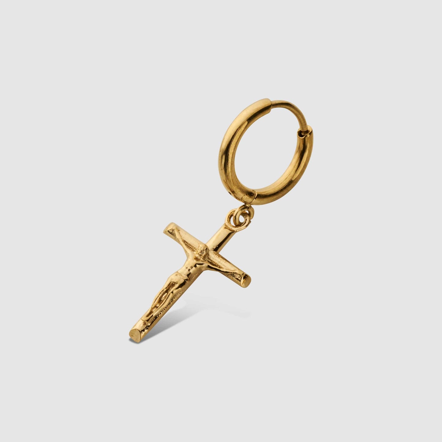 The Golden Crucifix Earring