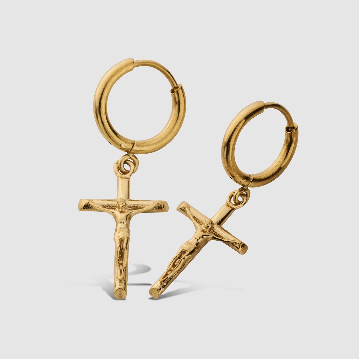 The Golden Crucifix Earring
