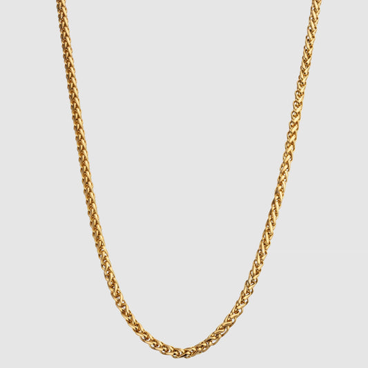 Dazzling Golden 5mm Wheat Chain